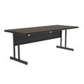 Correll, Inc. Computer Desk Wood/Metal in Brown | 29" H x 72" W x 24" D | Wayfair WS2472-01