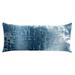 Kevin O'Brien Studio Brush Stroke Lumbar Pillow Cover & Insert Down/Feather/Velvet in Blue | 12"H x 24"W | Wayfair BSP-H63-1224