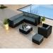 Wade Logan® Suffern 8 Piece Sectional Seating Group w/ Sunbrella Cushions | Outdoor Furniture | Wayfair FE275347707F42E898ADC27F47DA8C9B