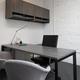 Compel Pivit 3 Piece Rectangular Writing Desk Office Set w/ Chair Metal in Black | 30" H x 48" W x 24" D | Wayfair