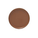 Mikasa Hospitality 5275156 11" Round Solitude Coupe Plate - Stoneware, Brown, Brown Glaze