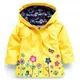 Mädchen Mode wasserdichte Kinder Kleidung Herbst lässig Baby Jungen Wind mantel Langarm Jacke Blumen