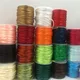 30meter Rattail Silk Satin Cord 2MM Shamballa Macrame Schnur Assorted Farben Nylon String für Perlen