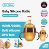 Dr.isla Baby Silikon Fütterung flasche mit Griff für Baby Entwöhnung Anti-Erstickung Nippel Flasche