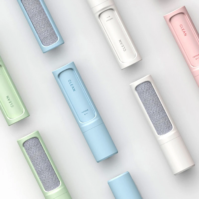 2-1 wiederverwendbare Tierhaarentfernerbürste, Fusselrolle, selbstreinigend, für Katzen und Hunde, Fellhaar, Staubentfernungsbürste für Kleidung, tragbar, effektiv Image