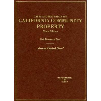 Cases And Materials On California Community Proper...