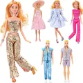 Nk offizielle Mode Film Kleidung Set für Barbie Puppe Top Hosen Kleid Armreif Halskette Schuhe