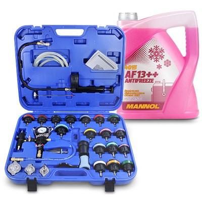 Enva Kühlsystem Prüfgerät inkl. Befüllsystem + 5 L Antifreeze AF13++ [Hersteller-Nr. 40825825] Image