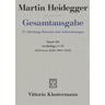 Vorläufiges I-IV - Martin Heidegger