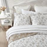 Laura Ashley Walled Garden Cotton Reversible Quilt Set