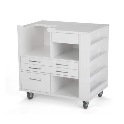 Arrow 9301J Ava Embroidery Cabinet In White For Janome And Elna