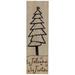 15.75" Welcome Winter Wooden Tree Christmas Wall Sign