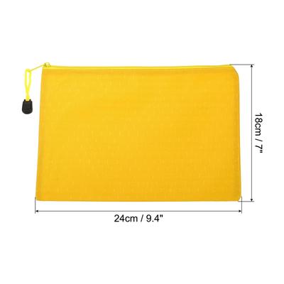 3pcs Waterproof Zipper File Bags, A5 Document Holders for Office