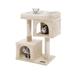 Cat Tree with Sisal-Covered Scratching Posts and 2 Plush Condos