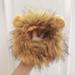 vnanda Breathable Pet Hood Cute Lion Style Pet Hat Super Soft Breathable Novelty Headwear for Dogs Cats Lightweight to Skin Perfect Photography Prop Pet