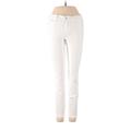 Abercrombie & Fitch Jeans - High Rise Skinny Leg Denim: White Bottoms - Women's Size 24 - White Wash