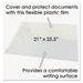1PC Artistic Second Sight Clear Plastic Desk Protector with Hinged Protector 25.5 x 21 Clear