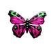ADVEN Butterfly Wall Art Decor Metal Simulation Insect Patio Garden Ornament Indoor Outdoor DIY Sculpture Figurine Statue with Hook