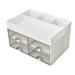 Desk Organizer with 4 Drawer Multi-Functional Pencil Holder for Desk Desk Organizers and Accessories with 4 Compartments Drawer for Office with Study Supplies