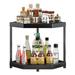 villertech Kitchen Corner Shelf Countertop 2 Tier Bathroom Counter Organizer Cabinet Corner Storage