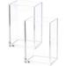 2 Pack Clear Acrylic Pencil Pen Holder Cup Makeup Brush Holder Acrylic Desk Accessories
