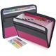 13 Pocket Expanding File Folder with Sticky Labels Accordion File Folder Document Organizer Expanding Zip File Folder with Zipper Closureï¼ŒLetter A4 Paper Document Accordion Folder