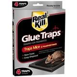 Real-Kill Glue Trap Traps Mice & Household Insects 4 Pack