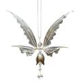 Angel Butterfly Wings Flying Birds Wind Chimes Garden Art Wings Wind Chime Patio Wind Chime Garden Hanging Decoration-White