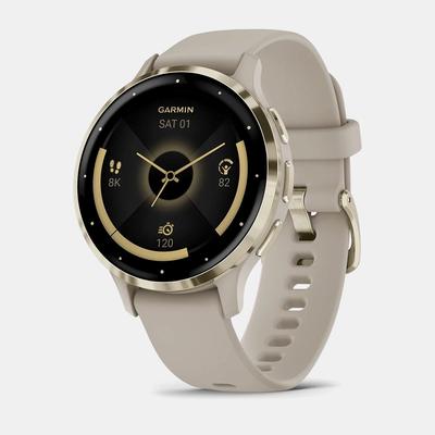 Garmin Venu 3s GPS Watch GPS Watches Soft Gold with French Gray Band