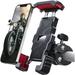 Motorcycle Phone Holder Mount -Motorbike Handlebar Phone Mount Clamp One Hand Operation ATV Scooter Phone Clip