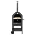 Fithood Outdoor Wood Fired Pizza Oven with Pizza Stone Pizza Peel Grill Rack for Backyard and Camping