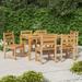 Htovila Patio Chairs 6 pcs Solid Wood Teak