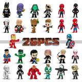 Action Figures 26 Pcs Super Hero Adventures Ultimate Superhero Set lasama Mini Figures Toys Set Ideal for Christmas Stocking Easter Eggs Hero Cake Toppers Collectibles Holiday Party Favors