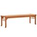 vidaXL 3-Seater Patio Bench 59.1 Solid Wood Eucalyptus