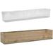 Rectangle Wood Planter Box With Removable Plastic Liner (H:4 Open:28 X5 ) | Multiple Size Choices Wood Rectangular Planter | Indoor Decorative Window Box