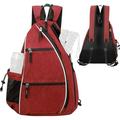 Htovila Pickleball Backpack - Adjustable Sling Bag for Pickleball Tennis Badminton Organize Your Equipment in Style