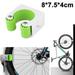 BIKE TOOL Bike Wall Mount - Horizontal Indoor Bike Rack - Bike Rack Garage - Safe and Secure Bike Hook for Road Mountain or Hybrid Bikes - Bike Hanger Bicycle Storage Wall Mount Green8*7.5*4cm