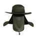 iOPQO Bucket Hats Men Womens Mountaineering Fishing Camouflage Hood Rope Outdoor Shade Foldable Casual Bucket Hat adult hat Green