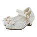 SILVERCELL Girl s Mary Jane Bridesmaids Dress Princess Shoes Fashion Bow-Knot Perform Dance Shoes Glitter Flat Shoes