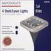 Moonrays SMD LED Solar Square Deck/Lawn Light (4-Pack) 26488