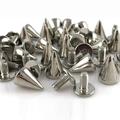100 Sets Punk Spike Replacement Alloy Screw Back Stud DIY Clothing Accessories
