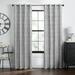 Kate Aurora Contemporary Woven Jacquard Modular Circles Grommet Top Window Curtain Panel - Assorted Colors & Sizes
