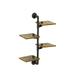 BOTAOYIYI Pipe Shelf Industrial Pipe Shelving 4 Tier Wall Book Shelf Corner Shelves with Wood Plan