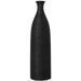 Modern Black Ceramic Vase 13.3 inch Small Narrow Neck Vases Ceramic Flower Vases Decorative Firep