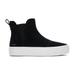 TOMS Women's Black Suede Fenix Platform Chelsea Sneakers Shoes, Size 6.5