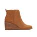 TOMS Women's Natural Leather Suede Clare Boots, Size 12