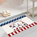 Yubnlvae Carpet July 4 Doormat Memorial Day Independence Day Home Welcome Mat 76.2 X 43.18cm Patriotic Floor Mat Truck Doormat Indoor Outdoor Entrance Non Slip Soldier Decoration Poly