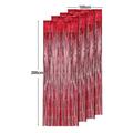 Waroomhouse Rain Curtain Lightweight Curtains Rain Curtains 4pcs Rain Curtain Lightweight Reusable Shiny Fringe Backdrop Curtains for Parties Birthdays