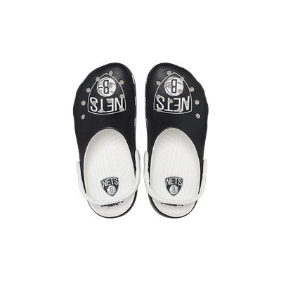 Crocs White / Black Nba™ Brooklyn Nets Classic Clog Shoes