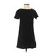Alice + Olivia Casual Dress - Mini Crew Neck Short sleeves: Black Dresses - Women's Size 0